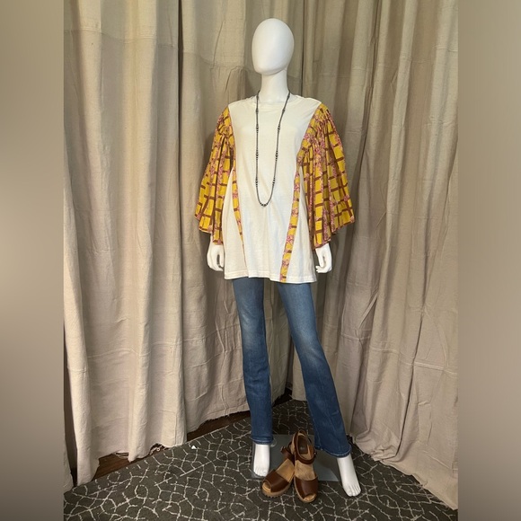 Free People Balloon Sleeve Tunic Size Small - Picture 1 of 3